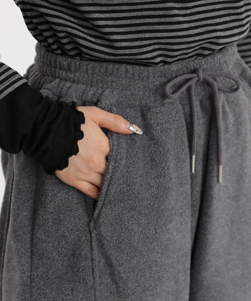tiptop（ティップトップ）の「フリースカーブパンツ（その他パンツ・レディース・チャコールグレー/グレー・FREE）」の14枚目の写真