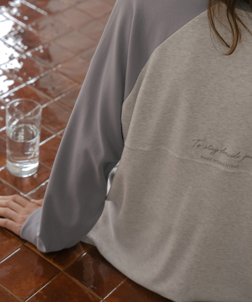 TILL I DIE（ティルアイダイ）の「ラグランオーバーサイズモダールTシャツ [TIFA06LT05]_ブルー（Tシャツ/カットソー・レディース・ブルー・FREE）」の2枚目の写真