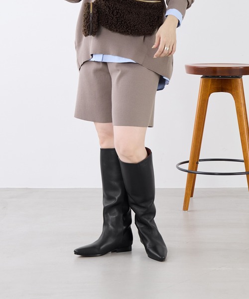 REMME(レメ)の「【REMME】ロングブーツ-Long boots(ブーツ・レディース・ブラック・37/38)」の2枚目の写真