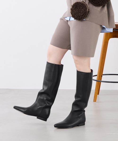 REMME(レメ)の「【REMME】ロングブーツ-Long boots(ブーツ・レディース・ブラック・37/38)」の3枚目の写真
