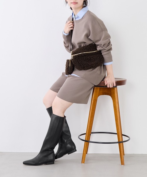 REMME(レメ)の「【REMME】ロングブーツ-Long boots(ブーツ・レディース・ブラック・37/38)」の5枚目の写真
