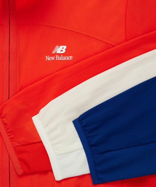 NEW BALANCE(ニューバランス)の「Made in USA サイクリングジャケット(ナイロンジャケット・メンズ・コバルトブルー/クリアレッド/オフホワイト・SMALL/MEDIUM/X-LARGE/LARGE/XX-LARGE)」の14枚目の写真
