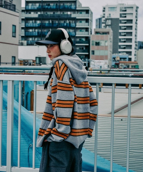 niko and...（ニコアンド）の「[MODE NORM CORE] 12Gニットフーディプルオーバー（ニット/セーター・レディース・ナチュラル/レッド/グレー・LARGE/MEDIUM）」の11枚目の写真