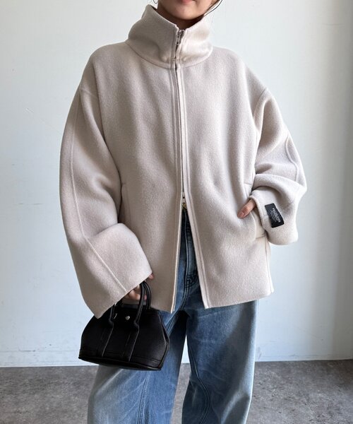 DouDou(ドゥドゥ)の「【WEB限定】ジップアップコート(その他アウター・レディース・キャメル/ブラック/ベージュ・FREE)」の21枚目の写真