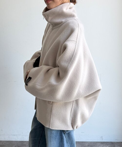 DouDou(ドゥドゥ)の「【WEB限定】ジップアップコート(その他アウター・レディース・キャメル/ブラック/ベージュ・FREE)」の22枚目の写真