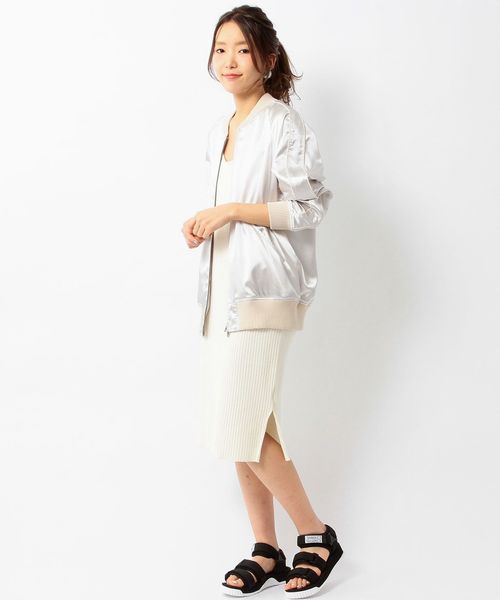 Another Edition（アナザーエディション）の「サテンブルゾン/ AEMBC SATIN BLSN◆（ブルゾン・レディース・ライトピンク/シルバー・MEDIUM/SMALL）」の15枚目の写真