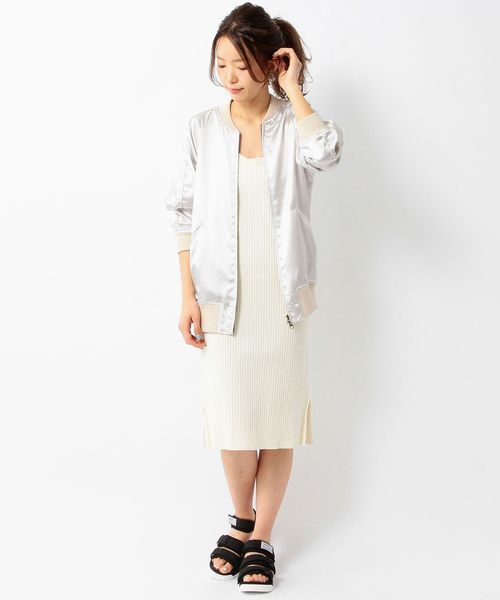 Another Edition（アナザーエディション）の「サテンブルゾン/ AEMBC SATIN BLSN◆（ブルゾン・レディース・ライトピンク/シルバー・MEDIUM/SMALL）」の14枚目の写真