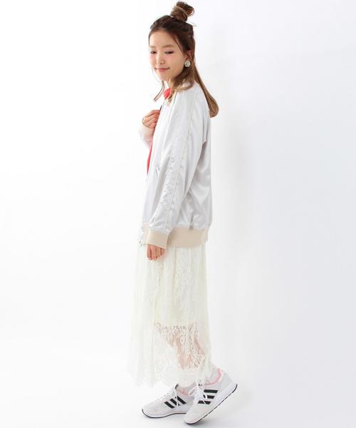 Another Edition（アナザーエディション）の「サテンブルゾン/ AEMBC SATIN BLSN◆（ブルゾン・レディース・ライトピンク/シルバー・MEDIUM/SMALL）」の6枚目の写真