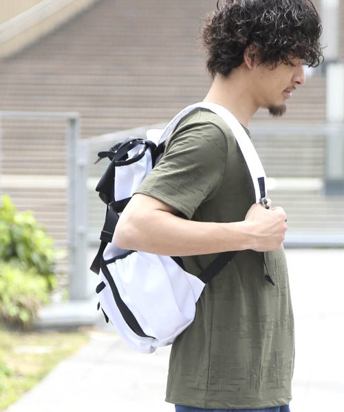 Denime（ドゥニーム）の「【PINE FORT】2WAY TOTE PACK（トートバッグ・メンズ・オリーブ/ホワイト/ネイビー/ブラック・FREE）」の19枚目の写真