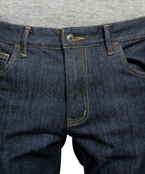 ８(eight)（エイト）の「テーパードスキニーパンツ  デニムジーンズ（デニムパンツ・メンズ・ネイビー/ベージュ/ブラック/ホワイト/ブルー/カーキ・MEDIUM/SMALL/X-LARGE/LARGE）」の9枚目の写真