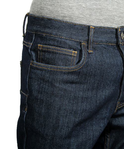 ８(eight)（エイト）の「テーパードスキニーパンツ  デニムジーンズ（デニムパンツ・メンズ・ネイビー/ベージュ/ブラック/ホワイト/ブルー/カーキ・MEDIUM/SMALL/X-LARGE/LARGE）」の16枚目の写真