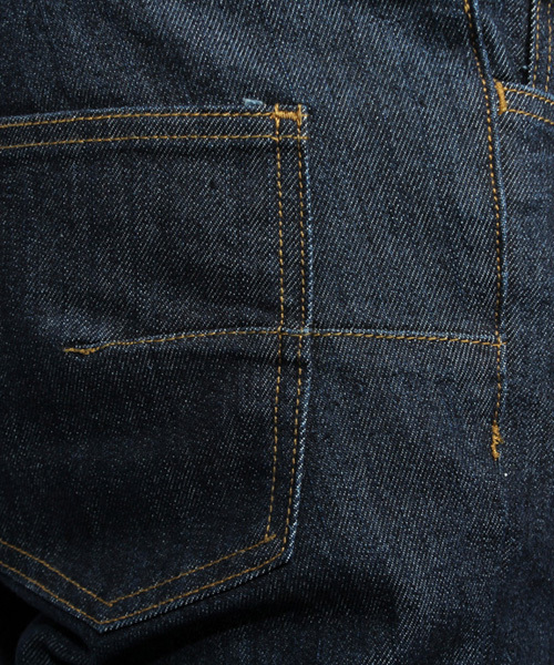 ８(eight)（エイト）の「テーパードスキニーパンツ  デニムジーンズ（デニムパンツ・メンズ・ネイビー/ベージュ/ブラック/ホワイト/ブルー/カーキ・MEDIUM/SMALL/X-LARGE/LARGE）」の12枚目の写真