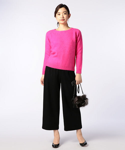 NOLLEY’S（ノーリーズ）の「【GINGER2月号/STORY2月号掲載】圧縮スムースワイドパンツ（その他パンツ・レディース・オフホワイト/ベージュ/ブラック・38/36/34）」の17枚目の写真