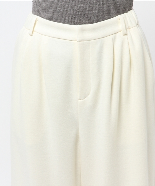 NOLLEY’S（ノーリーズ）の「【GINGER2月号/STORY2月号掲載】圧縮スムースワイドパンツ（その他パンツ・レディース・オフホワイト/ベージュ/ブラック・38/36/34）」の7枚目の写真