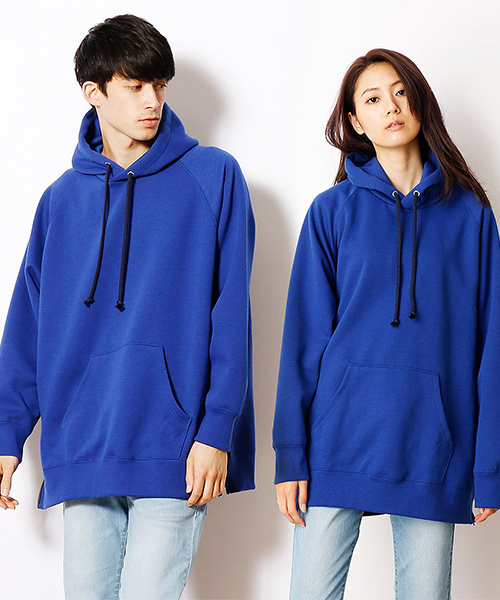 Purple&Yellow（パープルアンドイエロー）の「ダンボールニットビッグシルエットパーカ（パーカー・メンズ・グレー/ホワイト/ネイビー/ブルー・MEDIUM/SMALL）」の4枚目の写真