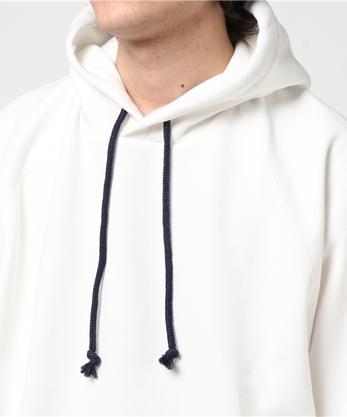 Purple&Yellow（パープルアンドイエロー）の「ダンボールニットビッグシルエットパーカ（パーカー・メンズ・グレー/ホワイト/ネイビー/ブルー・MEDIUM/SMALL）」の7枚目の写真