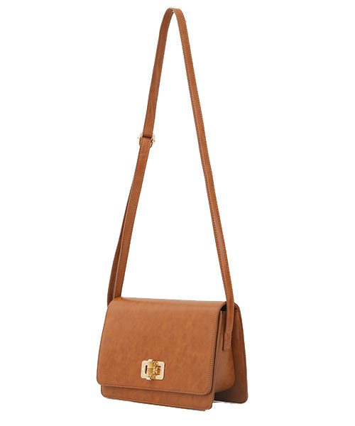 Luz Llena (philter)（ラズレナ　フィルター）の「バンブーバックル付きスクエアショルダーバッグ（ショルダーバッグ・レディース・キャメル/ブラウン/ブラック・ﾌﾘ-）」の7枚目の写真