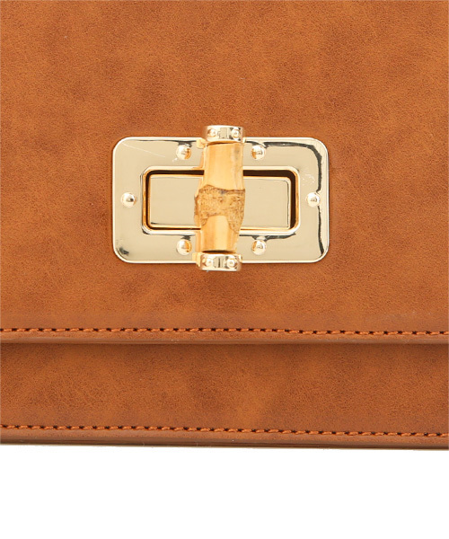 Luz Llena (philter)（ラズレナ　フィルター）の「バンブーバックル付きスクエアショルダーバッグ（ショルダーバッグ・レディース・キャメル/ブラウン/ブラック・ﾌﾘ-）」の11枚目の写真