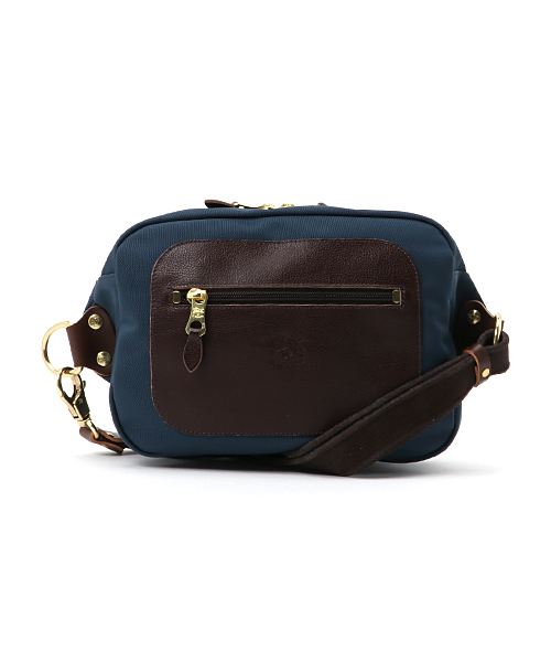 IL BISONTE(イルビゾンテ)の「IL BISONTE / NYLON x ORIGINAL LEATHER / SHOULDER BAG(ショルダーバッグ・メンズ・ブラック/ネイビー/ナチュラル・FREE)」の3枚目の写真