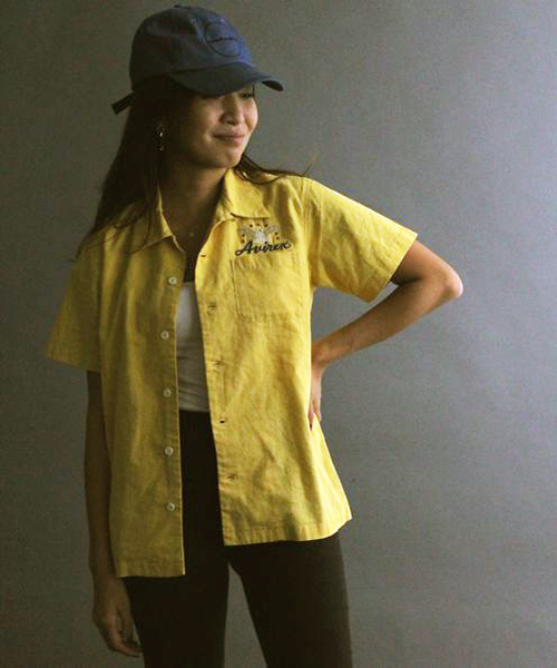 AVIREX(アヴィレックス)の「avirex/ アヴィレックス/ L S/S AIR PATROL EMB SHIRTS/ エアーパトロール 刺繍 シャツ(シャツ/ブラウス・レディース・ホワイト/ネイビー/イエロー・FREE)」の4枚目の写真