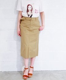 plage | バックサテン ストレートスカート◆(スカート)