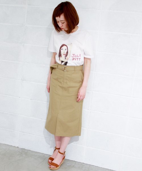 plage（プラージュ）の「バックサテン ストレートスカート◆（スカート・レディース・ホワイト/ベージュ・36/38/34）」の17枚目の写真