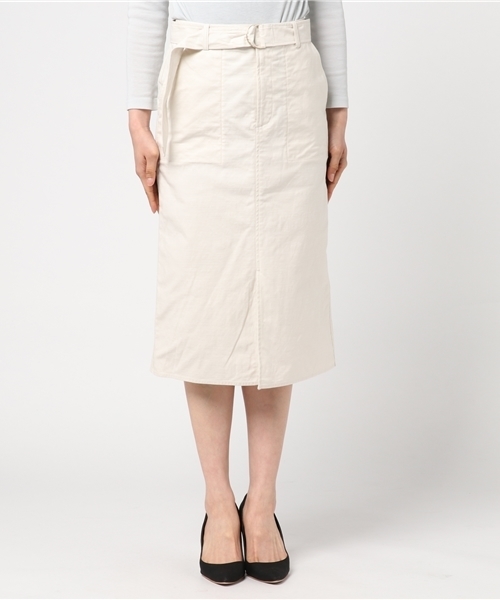 plage（プラージュ）の「バックサテン ストレートスカート◆（スカート・レディース・ホワイト/ベージュ・36/38/34）」の3枚目の写真