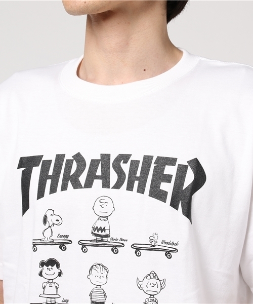 THRASHER(スラッシャー)の「THRASHER×PNオールスターボードTシャツ(Tシャツ/カットソー・メンズ・ブラック/ホワイト・L/M/XL)」の4枚目の写真