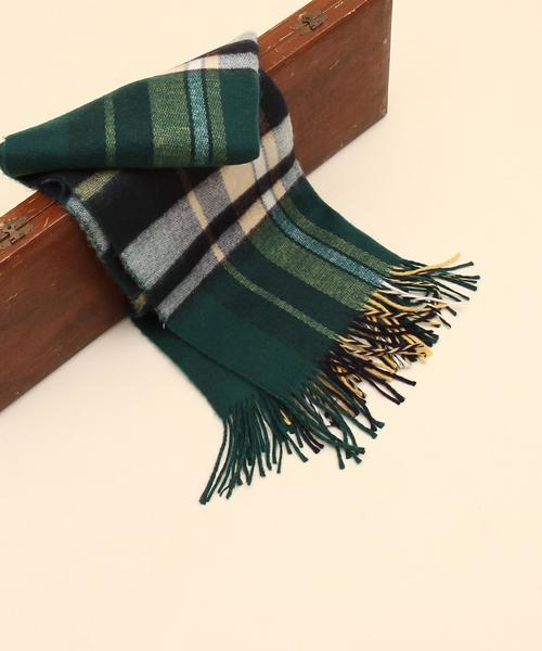 coen（コーエン）の「フェザータッチチェックストール(ブラック⇒ WEB限定カラー)(マフラー)（ストール/ショール・レディース・ブラック/レッド/グリーン/ワイン/ライトブルー・FREE）」の14枚目の写真