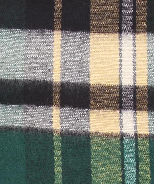 coen（コーエン）の「フェザータッチチェックストール(ブラック⇒ WEB限定カラー)(マフラー)（ストール/ショール・レディース・ブラック/レッド/グリーン/ワイン/ライトブルー・FREE）」の15枚目の写真