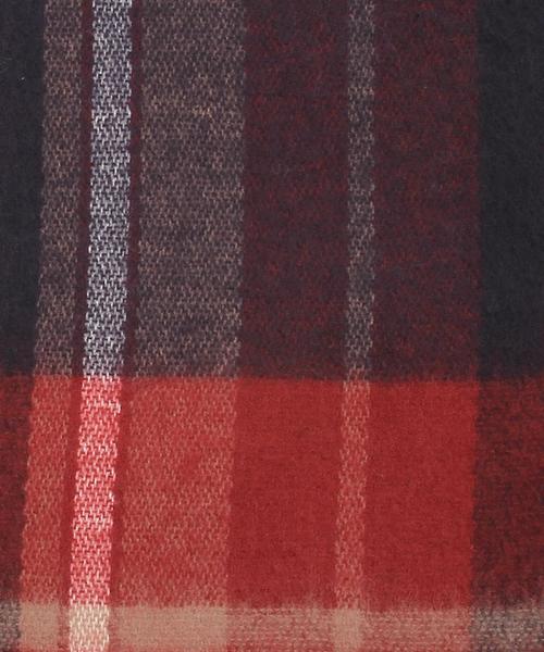 coen（コーエン）の「フェザータッチチェックストール(ブラック⇒ WEB限定カラー)(マフラー)（ストール/ショール・レディース・ブラック/レッド/グリーン/ワイン/ライトブルー・FREE）」の22枚目の写真