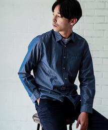 green label relaxing | NM シャンブレー ミニレギュラーカラー シャツ(シャツ/ブラウス)