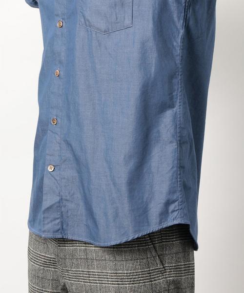 green label relaxing（グリーンレーベルリラクシング）の「NM シャンブレー ミニレギュラーカラー シャツ ◆（シャツ/ブラウス・メンズ・ネイビー/コバルトブルー・LARGE/X-LARGE/MEDIUM/SMALL/X-SMALL）」の12枚目の写真