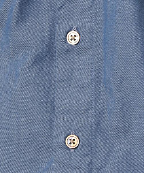 green label relaxing（グリーンレーベルリラクシング）の「NM シャンブレー ミニレギュラーカラー シャツ ◆（シャツ/ブラウス・メンズ・ネイビー/コバルトブルー・LARGE/X-LARGE/MEDIUM/SMALL/X-SMALL）」の13枚目の写真