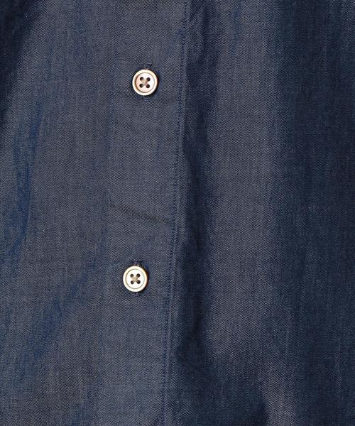 green label relaxing（グリーンレーベルリラクシング）の「NM シャンブレー ミニレギュラーカラー シャツ ◆（シャツ/ブラウス・メンズ・ネイビー/コバルトブルー・LARGE/X-LARGE/MEDIUM/SMALL/X-SMALL）」の5枚目の写真