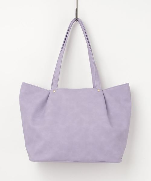 KOBE LETTUCE（コウベレタス）の「A4サイズ対応大容量肩掛けファスナートートバッグ（トートバッグ・レディース・ボルドー/グリーン/ネイビー/レッド/キャメル/ブラック/ベージュ/サックスブルー/アイボリー/ラベンダー/ピンク/グレー/イエロー・FREE）」の15枚目の写真