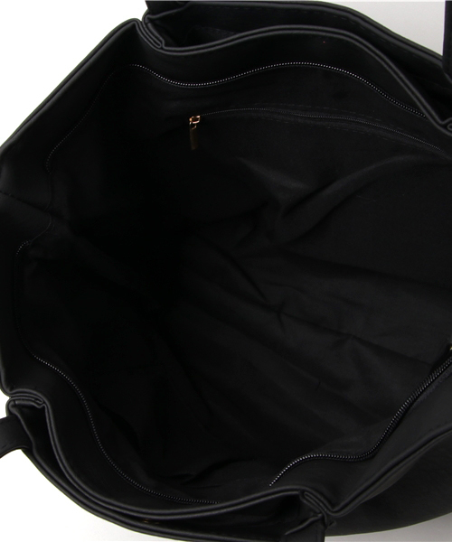 KOBE LETTUCE（コウベレタス）の「A4サイズ対応大容量肩掛けファスナートートバッグ（トートバッグ・レディース・ボルドー/グリーン/ネイビー/レッド/キャメル/ブラック/ベージュ/サックスブルー/アイボリー/ラベンダー/ピンク/グレー/イエロー・FREE）」の20枚目の写真