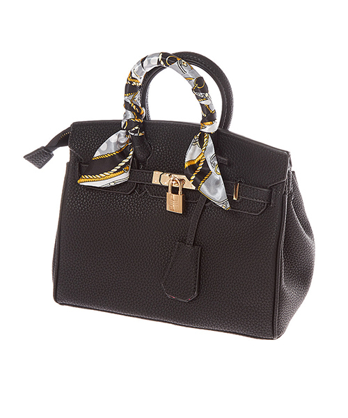 Edit Sheen（エディットシーン）の「スカーフ付きハンドバッグ（ハンドバッグ・レディース・ブラック/グレー/ピンク/モカ・FREE）」の2枚目の写真