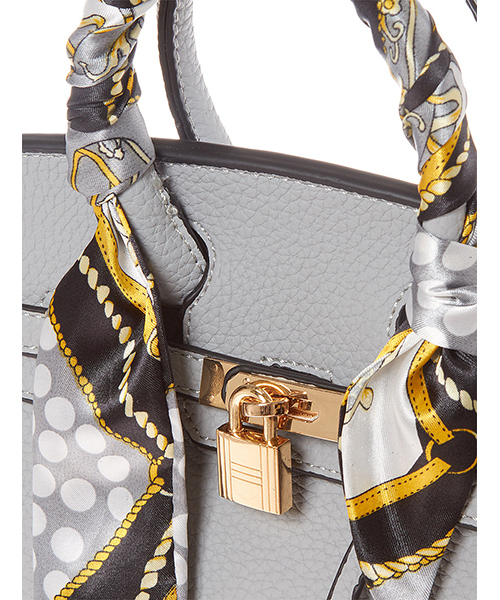 Edit Sheen（エディットシーン）の「スカーフ付きハンドバッグ（ハンドバッグ・レディース・ブラック/グレー/ピンク/モカ・FREE）」の8枚目の写真