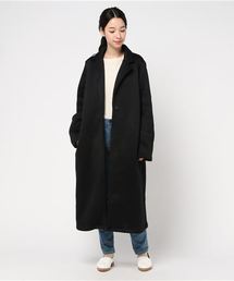 ベルト付ロングガウンコート