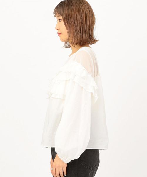 Another Edition（アナザーエディション）の「フリルブラウス（シャツ/ブラウス・レディース・ホワイト・FREE）」の3枚目の写真