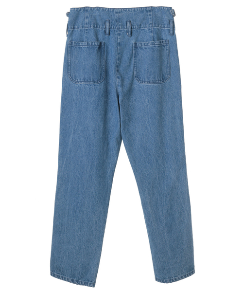 CLANE（クラネ）の「HIGHT WEAIST DENIM PANTS（デニムパンツ・メンズ・ブルー/ホワイト・0/1/2）」の3枚目の写真