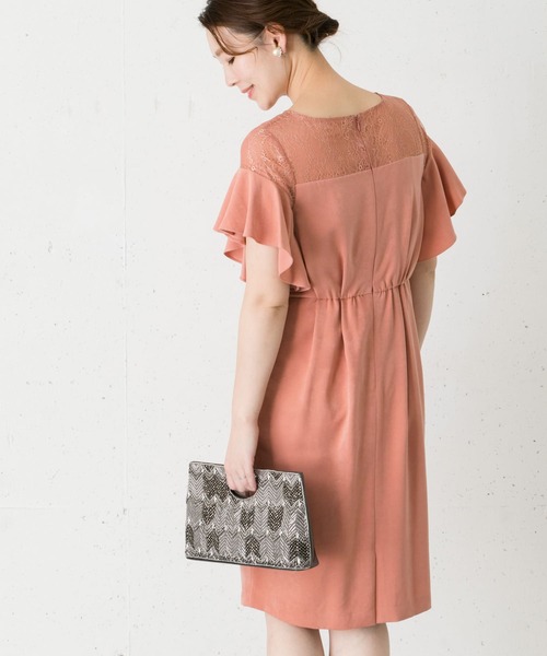 URBAN RESEARCH ROSSO フリルスリーブ タイトドレス 4286780_base.jpg