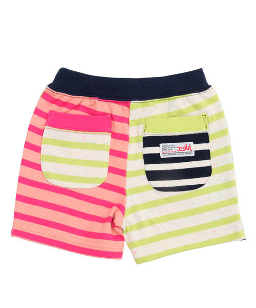 X-girl Stages（エックスガールステージス）の「STRIPY HALF PANT (4T～7T)（その他パンツ・キッズ・ネイビー/オレンジ/マルチ・4T/5T/6T/7T）」の9枚目の写真