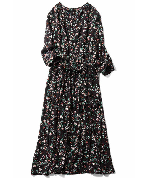 IEDIT はおりにもなる花柄カシュクールワンピース IEDIT はおりにもなる花柄カシュクールワンピース