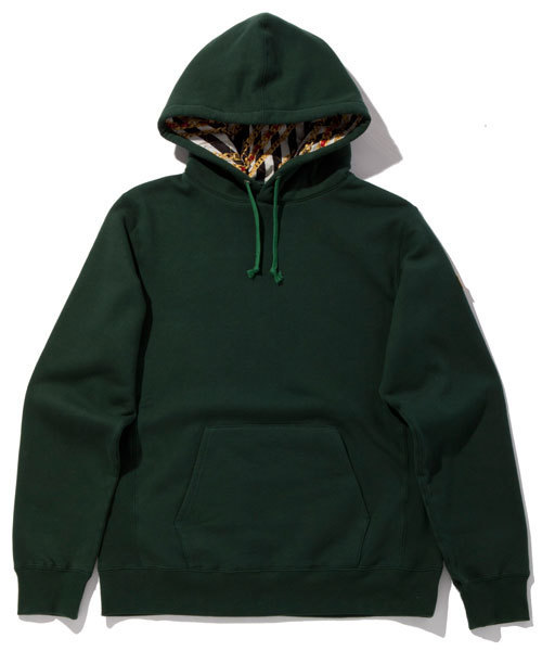 XLARGE(エクストララージ)の「SCARF LINED PULLOVER HOODIE(パーカー・メンズ・ブラック/アッシュグレー/レッド/グリーン/ネイビー・MEDIUM/LARGE/X-LARGE/SMALL)」の3枚目の写真