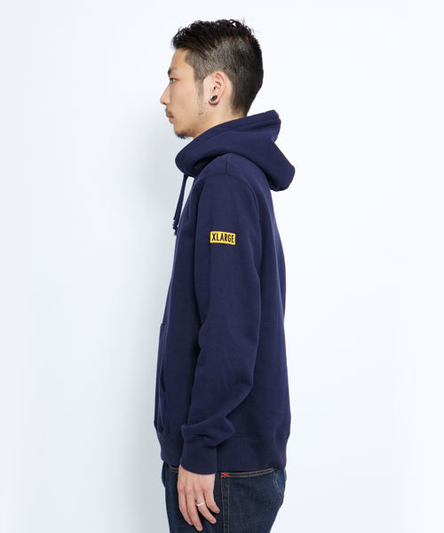 XLARGE(エクストララージ)の「SCARF LINED PULLOVER HOODIE(パーカー・メンズ・ブラック/アッシュグレー/レッド/グリーン/ネイビー・MEDIUM/LARGE/X-LARGE/SMALL)」の6枚目の写真