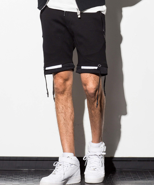 CDM BY CARPEDIEM（シーディーエムバイカルペディエム）の「CDM BY CARPEDIEM(シーディーエム バイ カルペディエム)テックジョガーショートパンツ（スウェットパンツ・メンズ・ホワイト/ブラック・SMALL/MEDIUM/LARGE）」の9枚目の写真