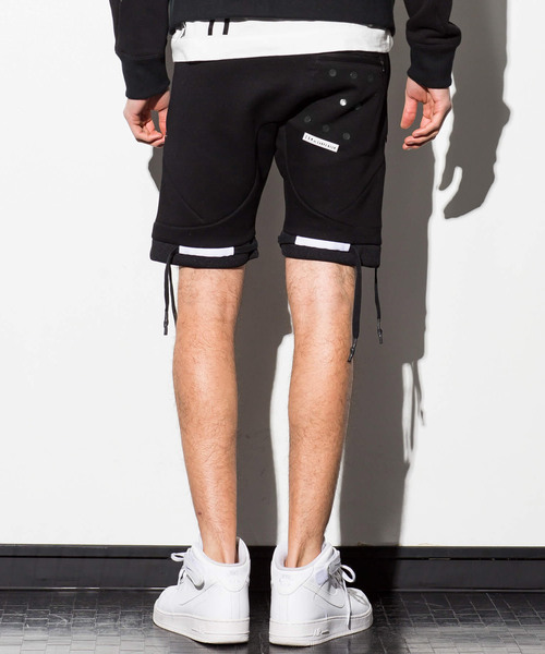 CDM BY CARPEDIEM（シーディーエムバイカルペディエム）の「CDM BY CARPEDIEM(シーディーエム バイ カルペディエム)テックジョガーショートパンツ（スウェットパンツ・メンズ・ホワイト/ブラック・SMALL/MEDIUM/LARGE）」の8枚目の写真