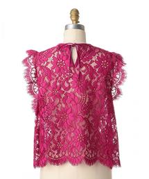 Drawer（ドゥロワー）の「Drawer レース フレンチスリーブ ブラウス